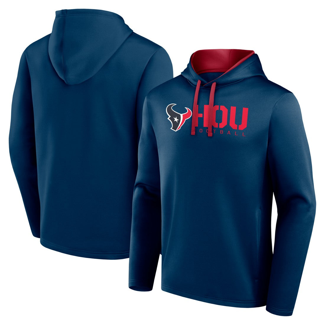 NFL Houston Texans Logo Athletic Head Start Pullover Hoodie