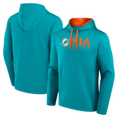 NFL Miami Dolphins Logo Athletic Head Start Pullover Hoodie