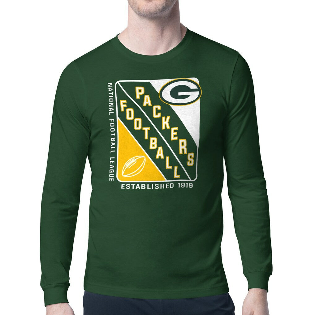 NFL Green Bay Packers Starter Shield Logo Long Sleeve T-Shirt