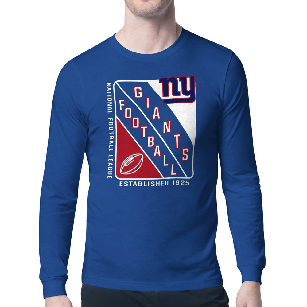 NFL New York Giants Starter Shield Logo Long Sleeve T-Shirt
