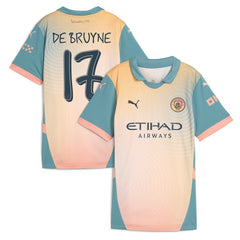 Kevin De Bruyne Manchester City Women's 2024/25 Fourth Replica Player Jersey / Soccer Sale