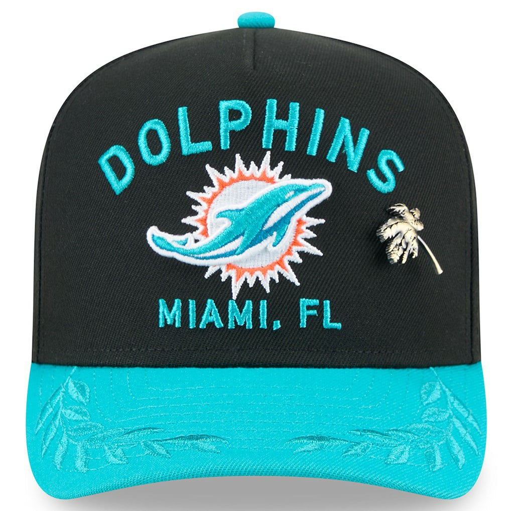 NFL Miami Dolphins 2025 NFL Draft On Stage A-Frame 59FIFTY Fitted Hat