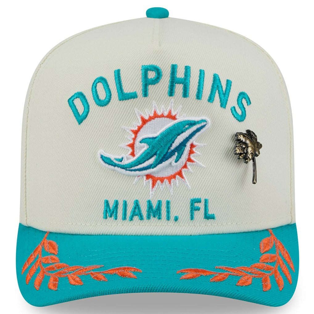 NFL Miami Dolphins 2025 NFL Draft A-Frame 59FIFTY Fitted Hat