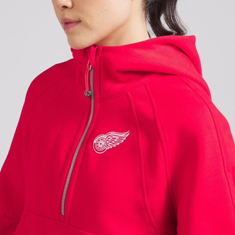Detroit Red Wings lululemon Women's Scuba Oversized Half-Zip Hoodie
