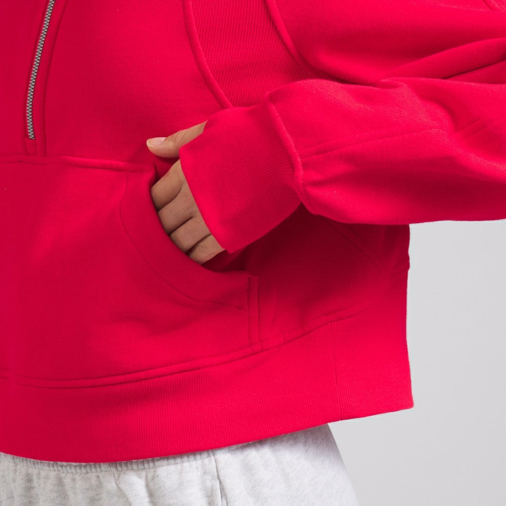 Detroit Red Wings lululemon Women's Scuba Oversized Half-Zip Hoodie