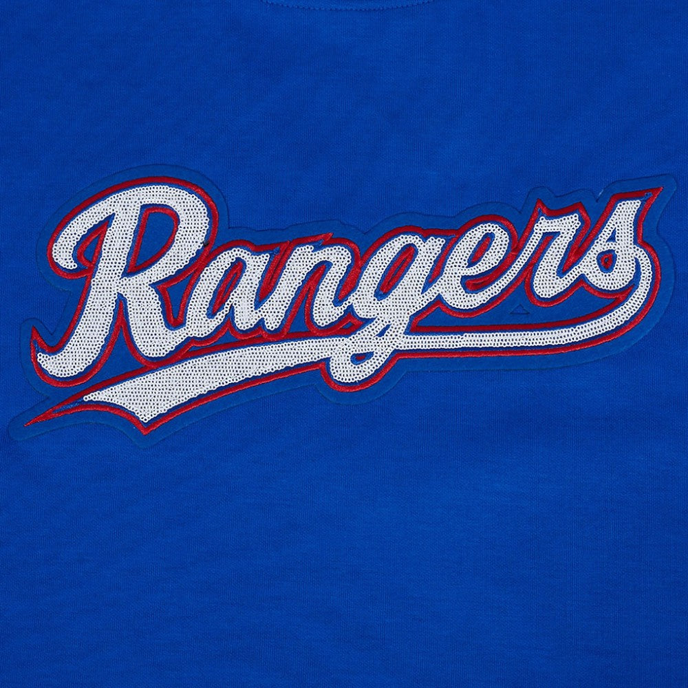 Texas Rangers Pro Standard Women's Game Day Classics Crewneck Pullover Sweatshirt - Royal
