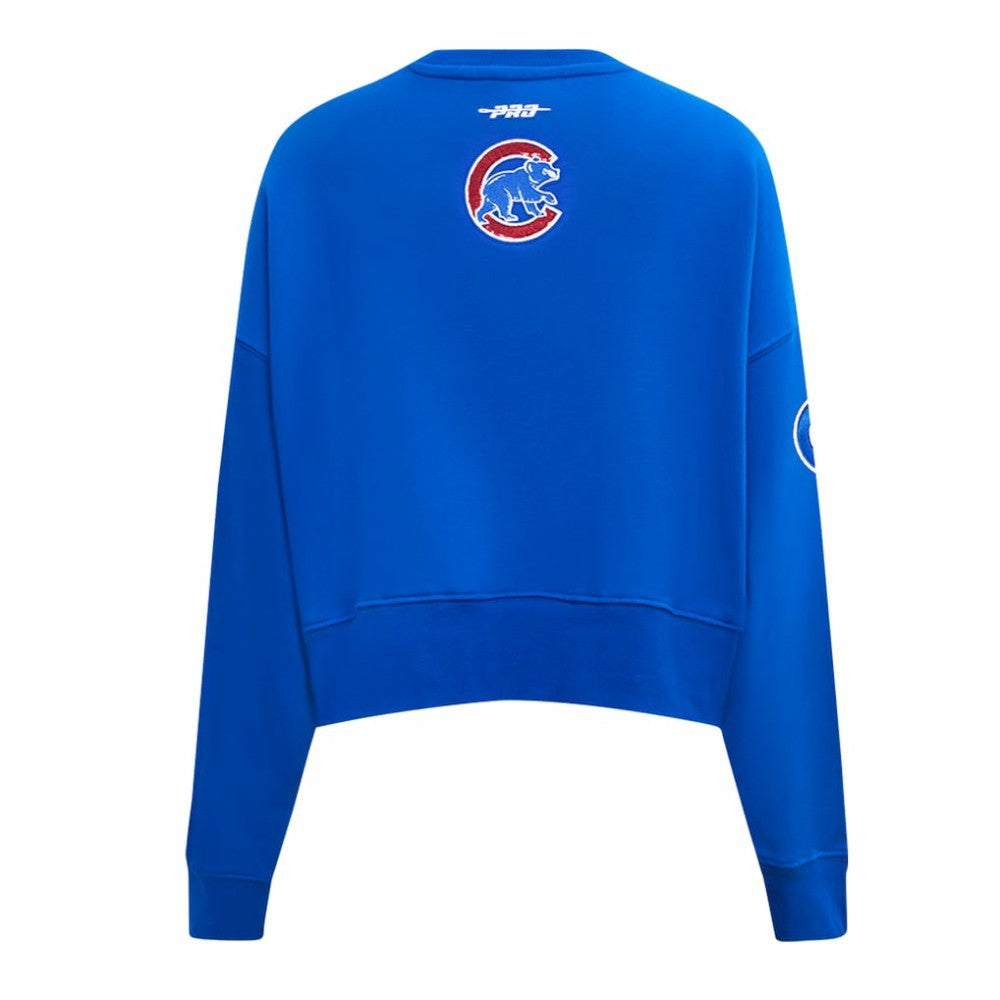 Chicago Cubs Pro Standard Women's Game Day Classics Crewneck Pullover Sweatshirt - Royal