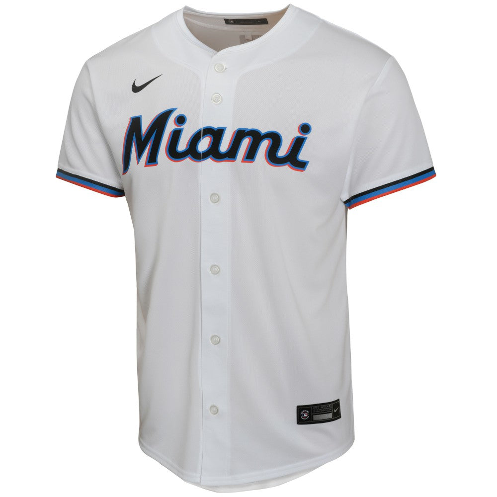 Sandy Alcantara Miami Marlins Youth Home Game Player Jersey - White | Nike