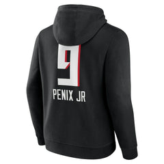 NFL Atlanta Falcons Michael Penix Jr.  Name & Number Team Wordmark Pullover Hoodie
