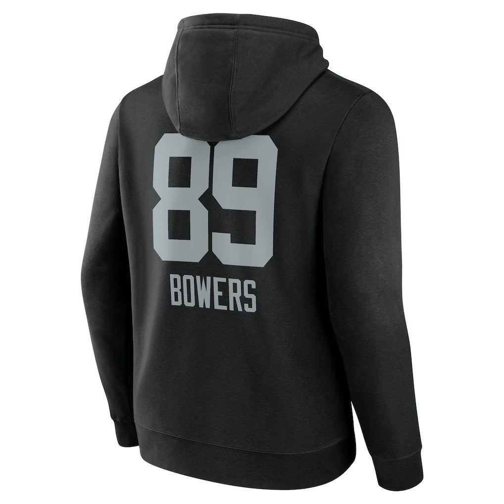 NFL Las Vegas Raiders Brock Bowers  Name & Number Team Wordmark Pullover Hoodie