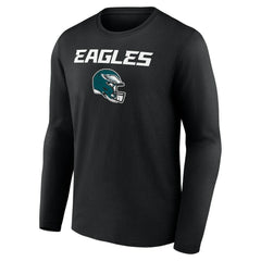 NFL Philadelphia Eagles Saquon Barkley  Name & Number Team Wordmark Long Sleeve T-Shirt