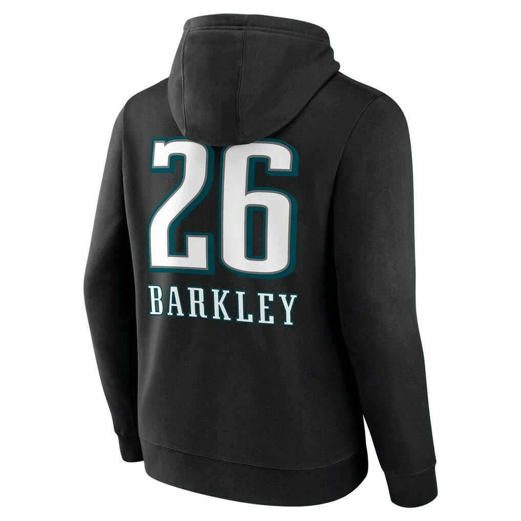 NFL Philadelphia Eagles Saquon Barkley  Name & Number Team Wordmark Pullover Hoodie