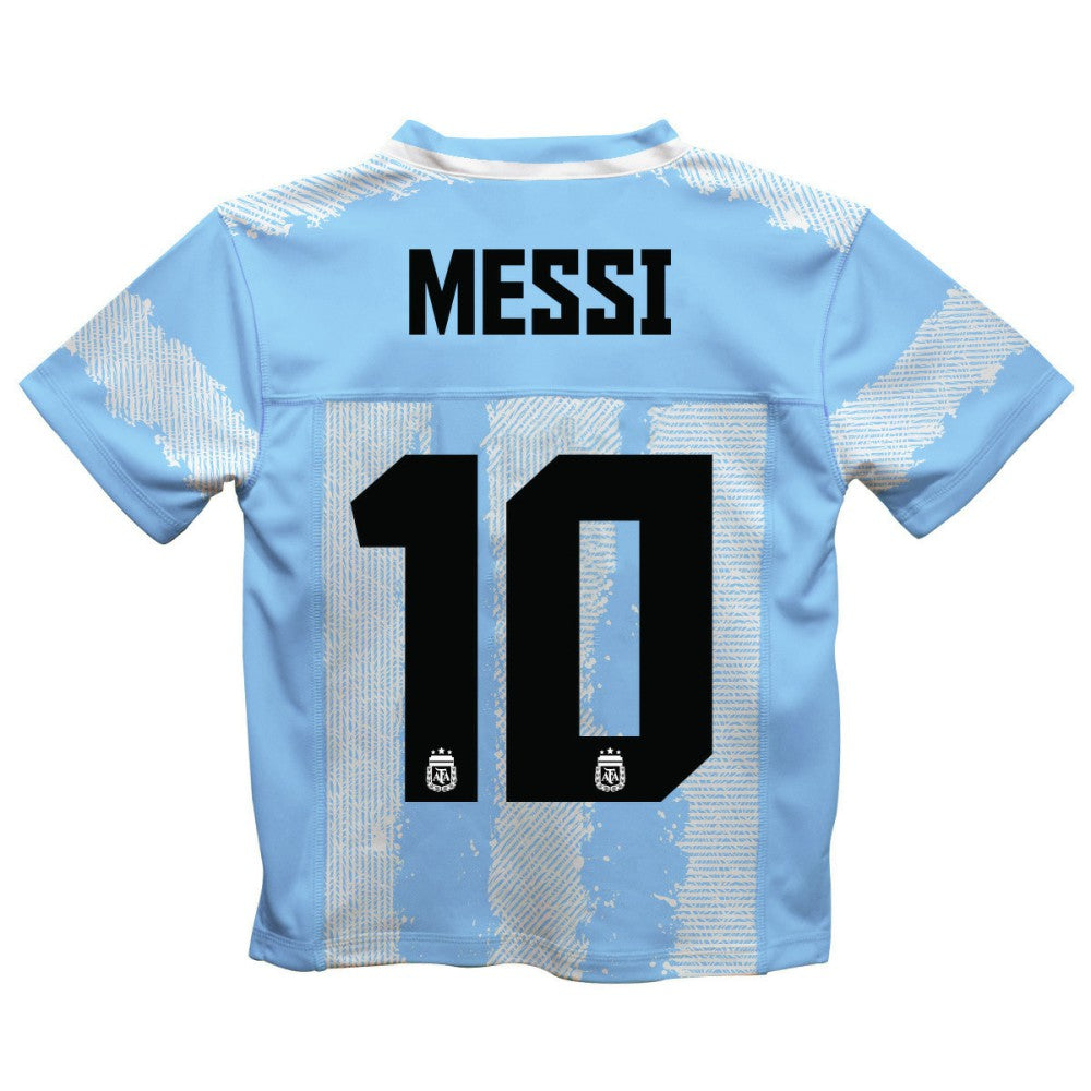 Lionel Messi Argentina National Team Vive La Fete Youth Painted Stripes Football Jersey / Soccer Online