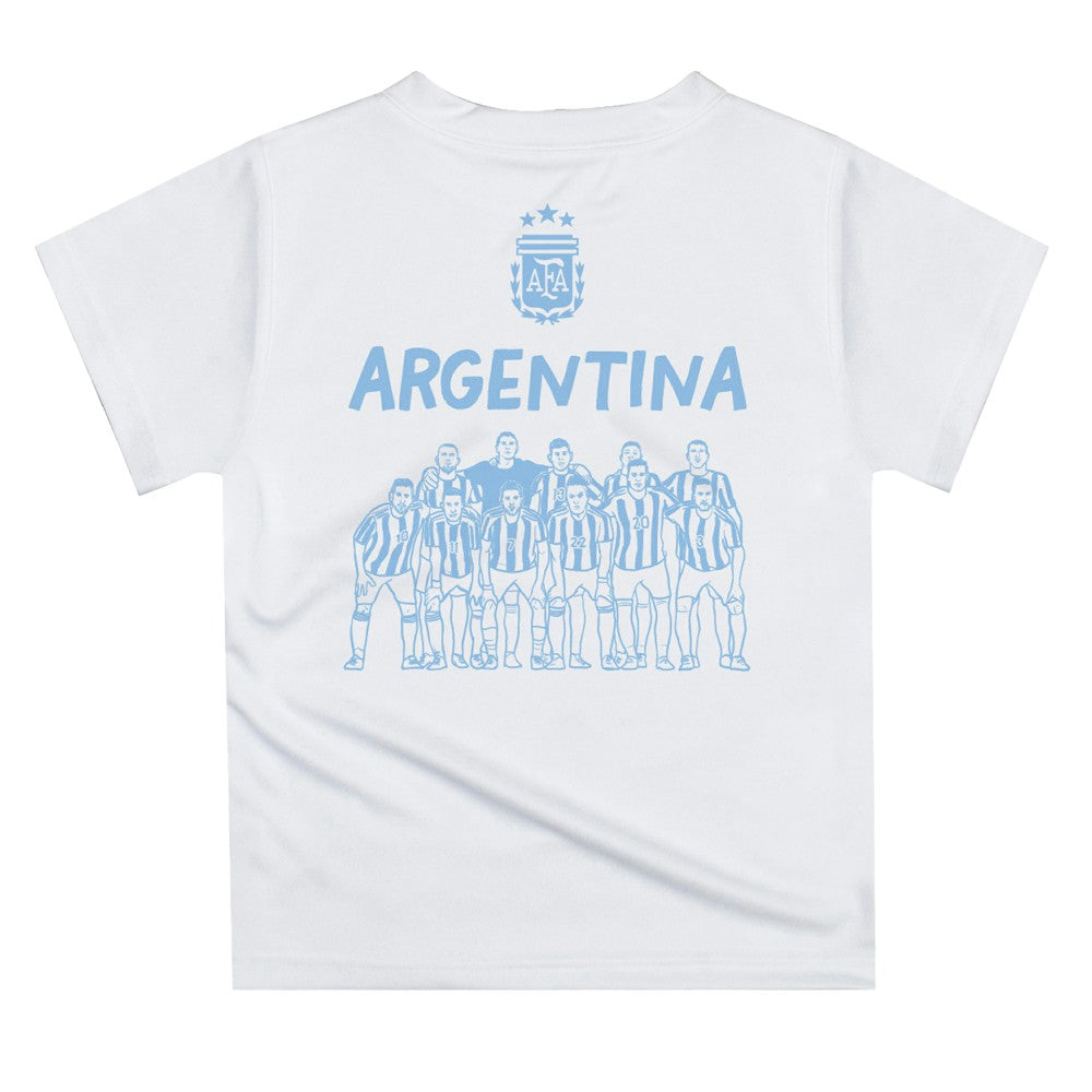 Argentina National Team Vive La Fete Youth Impressions Artwork Icons T-Shirt / Soccer Sale