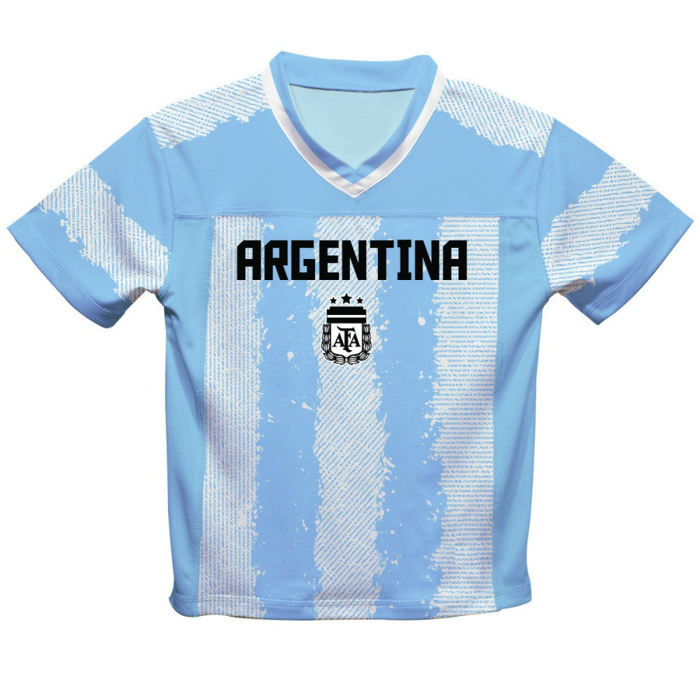 Lionel Messi Argentina National Team Vive La Fete Football Jersey / Soccer Online