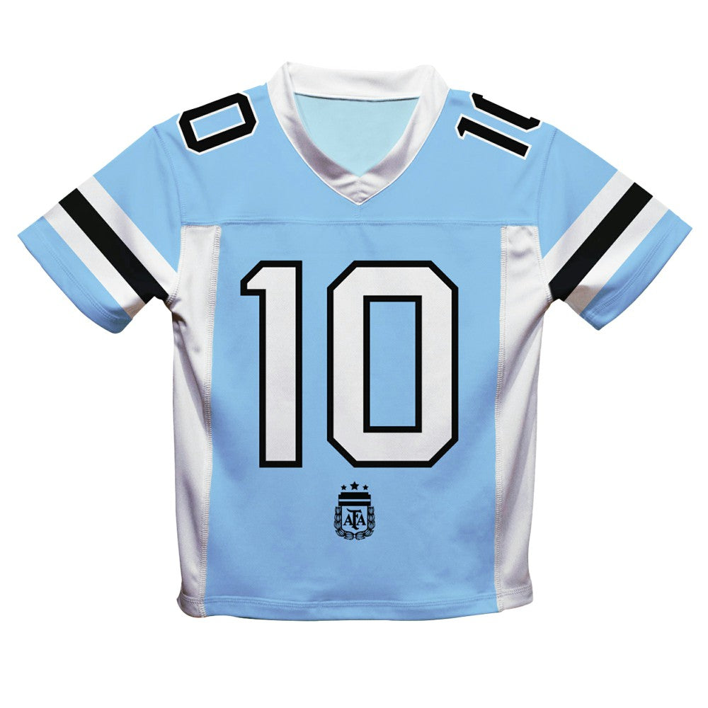 Lionel Messi Argentina National Team Vive La Fete Football Jersey / Soccer On sale