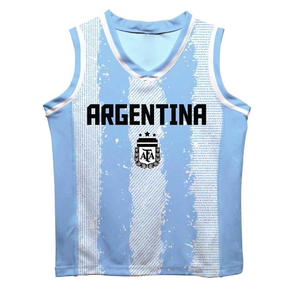 Lionel Messi Argentina National Team Vive La Fete Mesh Basketball Jersey / Soccer Outlet
