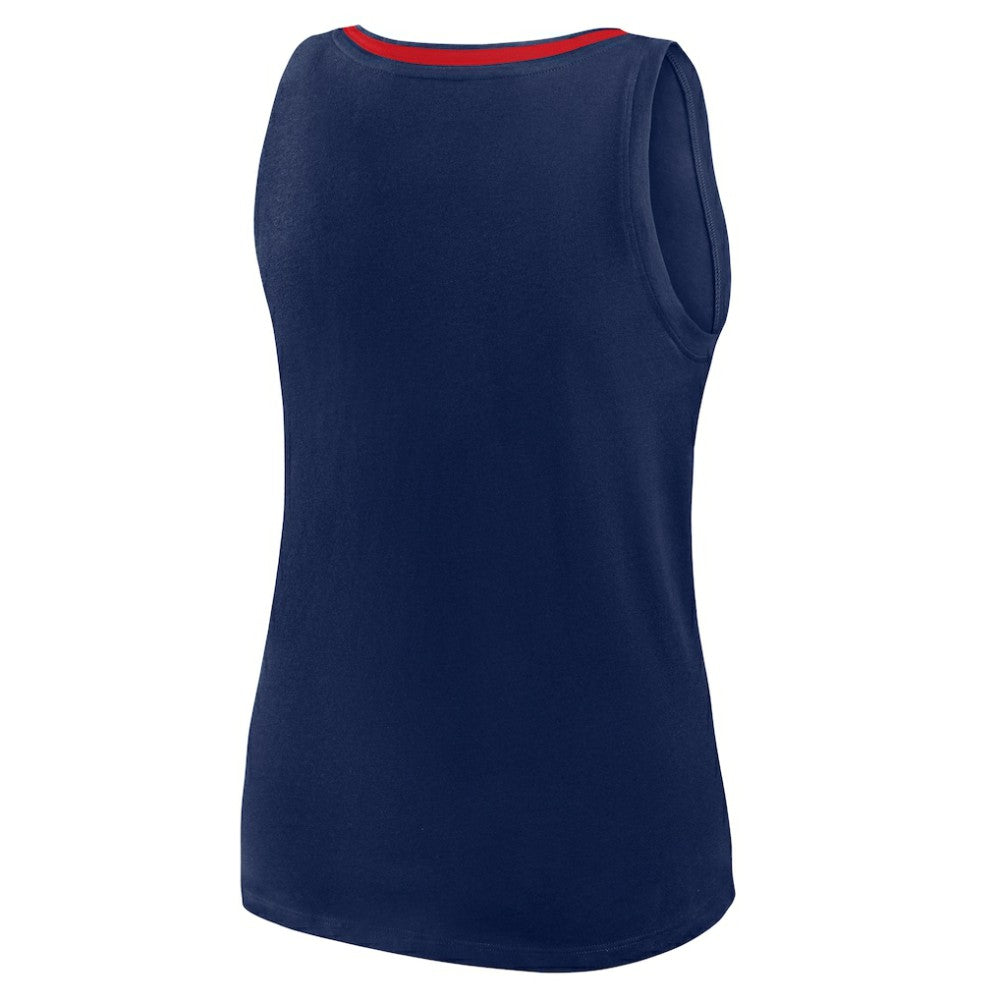 Atlanta Braves Women's Plus Sized Stellar Win V-Neck Tank Top - Navy