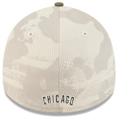 Chicago Cubs 2025 Armed Forces Day 39THIRTY Flex Hat - Light Beige/Olive | New Era