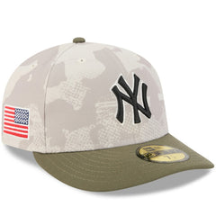 New York Yankees 2025 Armed Forces Day 59FIFTY Fitted Hat - Light Beige/Olive | New Era