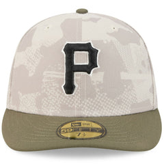 Pittsburgh Pirates 2025 Armed Forces Day 59FIFTY Fitted Hat - Light Beige/Olive | New Era