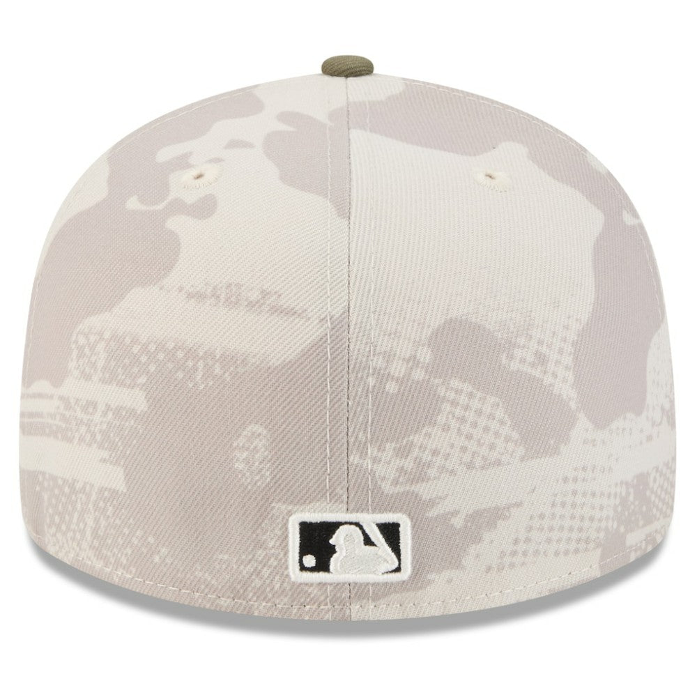 Tampa Bay Rays 2025 Armed Forces Day 59FIFTY Fitted Hat - Light Beige/Olive | New Era