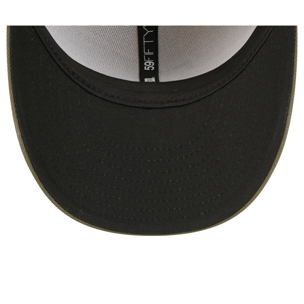 Tampa Bay Rays 2025 Armed Forces Day 59FIFTY Fitted Hat - Light Beige/Olive | New Era