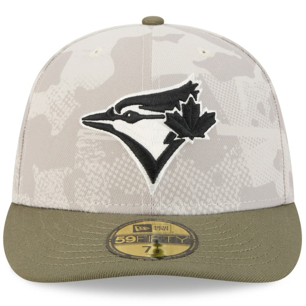 Toronto Blue Jays 2025 Armed Forces Day 59FIFTY Fitted Hat - Light Beige/Olive | New Era
