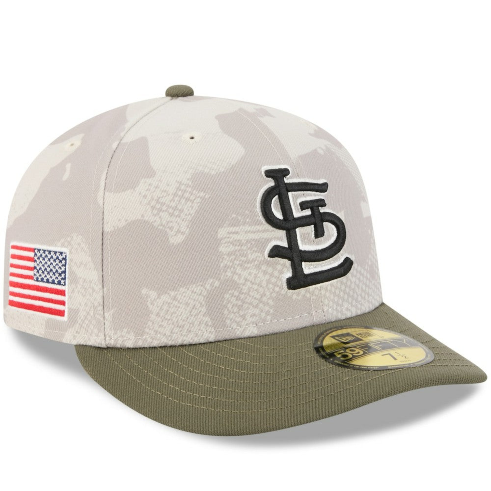 St. Louis Cardinals 2025 Armed Forces Day 59FIFTY Fitted Hat - Light Beige/Olive | New Era