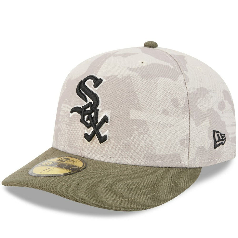Chicago White Sox 2025 Armed Forces Day 59FIFTY Fitted Hat - Light Beige/Olive | New Era
