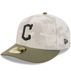 Cleveland Guardians 2025 Armed Forces Day 59FIFTY Fitted Hat - Light Beige/Olive | New Era