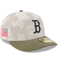 Boston Red Sox 2025 Armed Forces Day 59FIFTY Fitted Hat - Light Beige/Olive | New Era