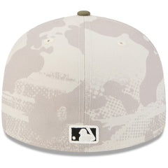 Los Angeles Angels 2025 Armed Forces Day 59FIFTY Fitted Hat - Light Beige/Olive | New Era