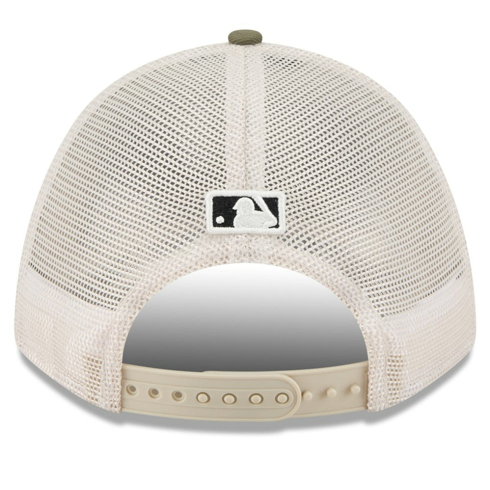 San Francisco Giants 2025 Armed Forces Day 9FORTY M-Crown A-Frame Adjustable Hat - Light Beige/Olive | New Era