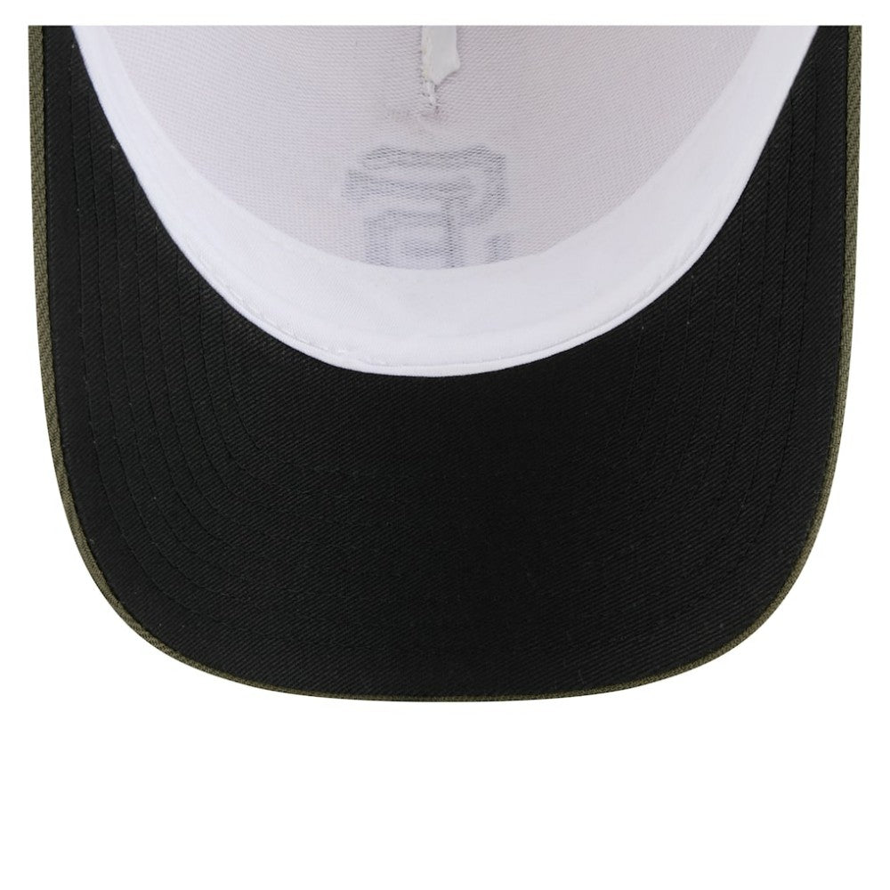San Francisco Giants 2025 Armed Forces Day 9FORTY M-Crown A-Frame Adjustable Hat - Light Beige/Olive | New Era