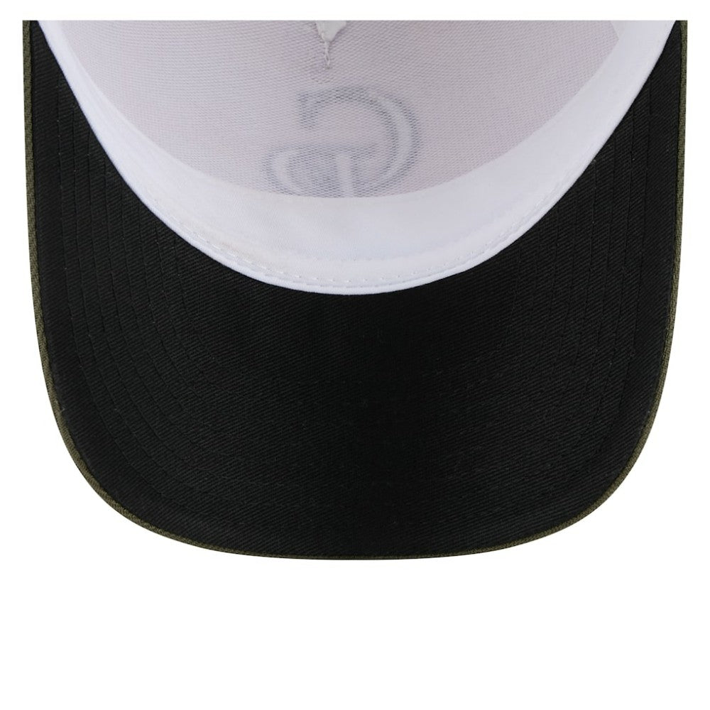 Colorado Rockies 2025 Armed Forces Day 9FORTY M-Crown A-Frame Adjustable Hat - Light Beige/Olive | New Era