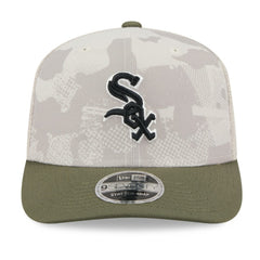 Chicago White Sox 2025 Armed Forces Day 9SEVENTY Stretch-Snap Hat - Light Beige/Olive | New Era