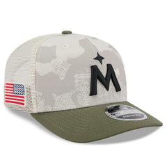 Minnesota Twins 2025 Armed Forces Day 9SEVENTY Stretch-Snap Hat - Light Beige/Olive | New Era