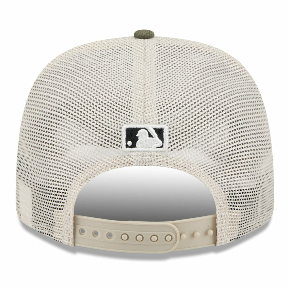 Athletics 2025 Armed Forces Day 9SEVENTY Stretch-Snap Hat - Light Beige/Olive | New Era