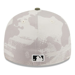 Pittsburgh Pirates 2025 Armed Forces Day Low Profile 59FIFTY Fitted Hat - Light Beige/Olive | New Era