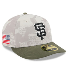 San Francisco Giants 2025 Armed Forces Day Low Profile 59FIFTY Fitted Hat - Light Beige/Olive | New Era