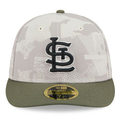 St. Louis Cardinals 2025 Armed Forces Day Low Profile 59FIFTY Fitted Hat - Light Beige/Olive | New Era
