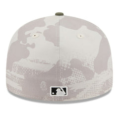 Colorado Rockies 2025 Armed Forces Day Low Profile 59FIFTY Fitted Hat - Light Beige/Olive | New Era