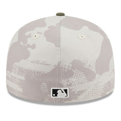 Cleveland Guardians 2025 Armed Forces Day Low Profile 59FIFTY Fitted Hat - Light Beige/Olive | New Era