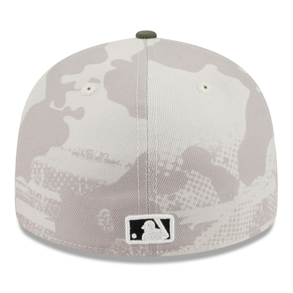 Houston Astros 2025 Armed Forces Day Low Profile 59FIFTY Fitted Hat - Light Beige/Olive | New Era