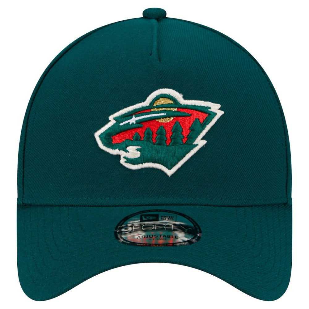 Minnesota Wild New Era Core A-Frame 9FORTY Adjustable Hat