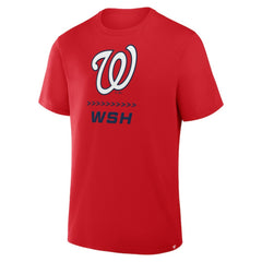 Washington Nationals Clubhouse Legacy Side Swipe T-Shirt - Red