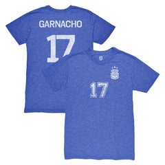 Alejandro Garnacho Argentina National Team 1863FC Player Vintage Tri-Blend T-Shirt / Soccer New