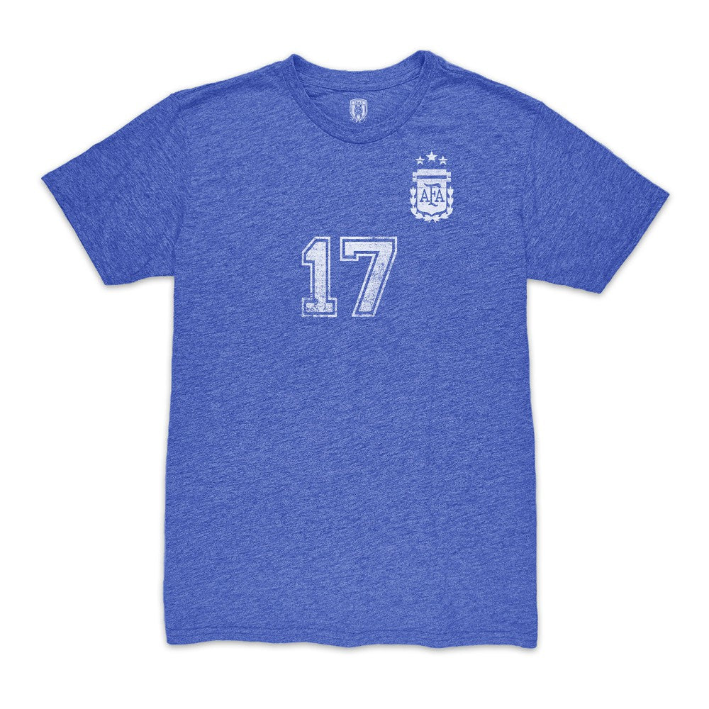 Alejandro Garnacho Argentina National Team 1863FC Player Vintage Tri-Blend T-Shirt / Soccer New