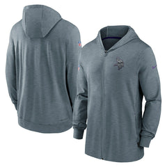NFL Minnesota Vikings 2022/23 Sideline Pop Performance Full-Zip Hoodie